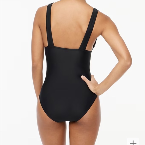 J Crew V-neck ruched one-piece swimsuit - Picture 4 of 4